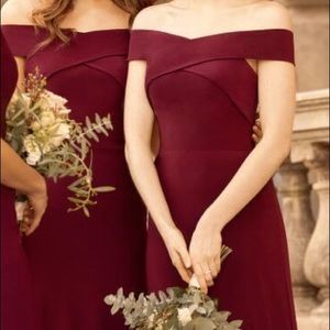Sorella vita off shoulder bridesmaids dress US-12